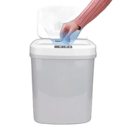 Imagem de Lixeira Automática 16L Sensor Aproximação Recarregável