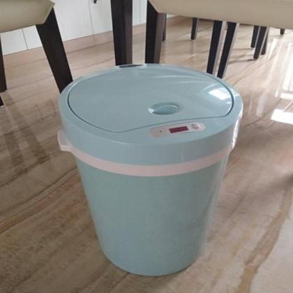 Imagem de Lixeira automatica 9 litros com sensor touch cesto luxo inteligente para banheiro ou cozinha