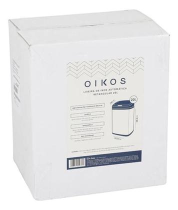 Imagem de Lixeira Automática Aço Sensor 20 Litros 38X32X24Cm - Inox