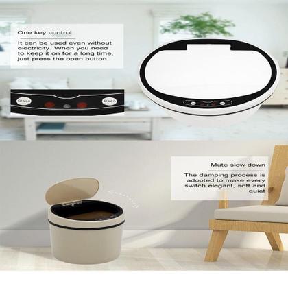 Imagem de Lixeira Automatica Branca 12 Litros Sensor Inteligente