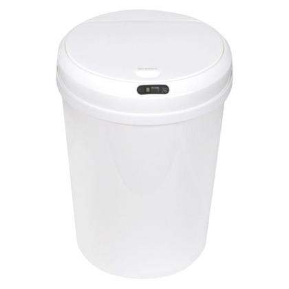Imagem de Lixeira Automática Branca Redonda 5 Litros com Sensor