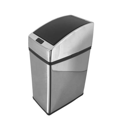 Imagem de Lixeira Automática Com Sensor Inox 6 Lts Litros Quadrada
