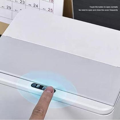 Imagem de Lixeira Automática Com Sensor Inteligente Infravermelho Pia E Sensível Ao Toque 4 Litros Moderno