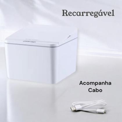 Imagem de Lixeira Automática Com Sensor Inteligente Infravermelho Pia E Sensível Ao Toque 4 Litros Moderno