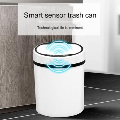 Imagem de Lixeira Automática Grande Cesto 12 Litros Sensor Inteligente