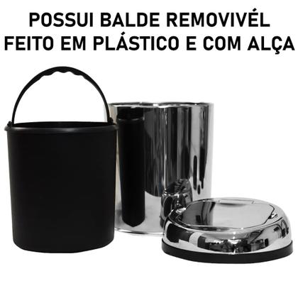 Imagem de Lixeira Automática Inox 3 Litros Premium Sensor Banheiro Kzi