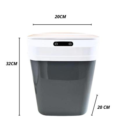 Imagem de Lixeira Automática Inteligente 12L Cozinha Escritório C/Sensor
