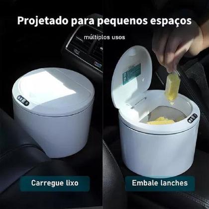 Imagem de Lixeira Automática Inteligente 3L com Sensor de Presença Design Moderno e Higiênico