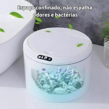 Imagem de Lixeira Automática Inteligente 3L com Sensor de Presença Design Moderno e Higiênico