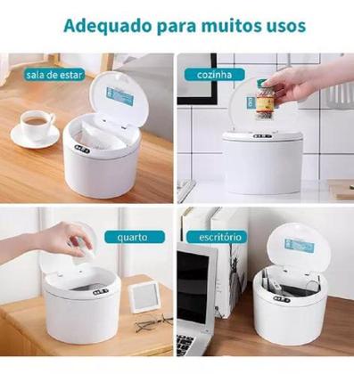 Imagem de Lixeira Automática Inteligente 3L com Sensor de Presença Design Moderno e Higiênico