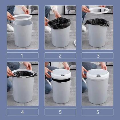 Imagem de Lixeira Automática Inteligente Com Sensor 5 Litros Original - Luatek