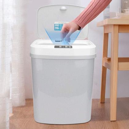 Imagem de Lixeira Automática Recarregável Usb Sensor De Proximidade