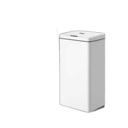Imagem de Lixeira Automática Retangular 50 Litros Com Sensor Branca