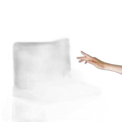 Imagem de Lixeira Automática Retangular 50 Litros Com Sensor Branca