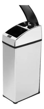 Imagem de Lixeira Automática Sensor Inox Polido 3 Lts Litros Quadrada