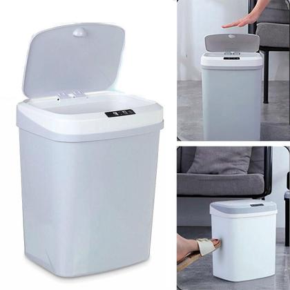 Imagem de Lixeira Automática Sensor Recarregável Usb Inteligente
