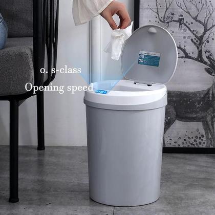 Imagem de Lixeira Automatica Sensor Touch Cesto Lixo 9 Litros
