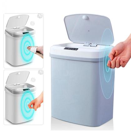 Imagem de Lixeira Automática Sofisticada com Sensor USB para Cozinha