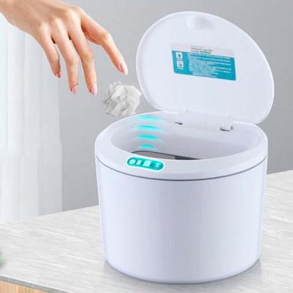 Imagem de Lixeira Banheiro Cozinha Automática Sensor 3 Litros Lixo