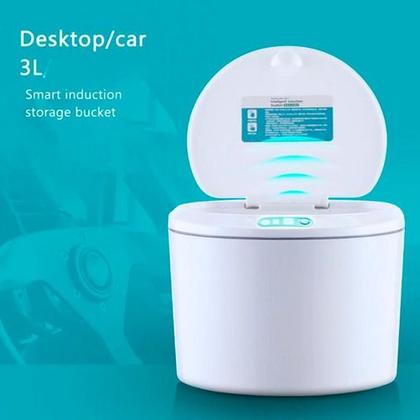 Imagem de Lixeira Banheiro Cozinha Automática Sensor 3 Litros Lixo