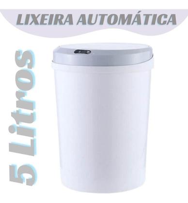 Lixeira Banheiro Cozinha Automatica Sensor 5 Litros Lixo - Luatek Imagem de Lixeira Banheiro Cozinha Automatica Sensor 5 Litros Lixo