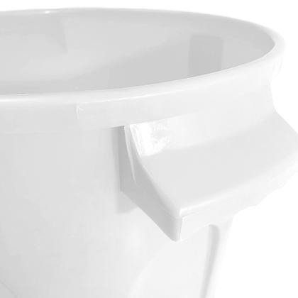 Imagem de Lixeira Branca Cesto De Lixo Grande Cozinha 30 Litros - Jaguar