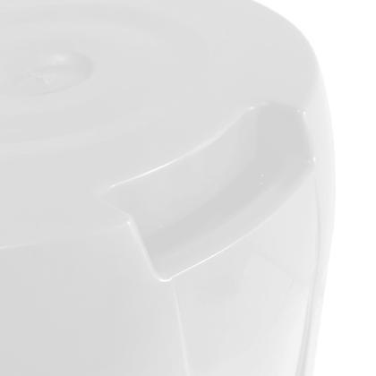 Imagem de Lixeira Branca Cesto De Lixo Grande Cozinha 30 Litros - Jaguar