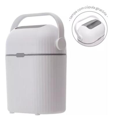 Imagem de Lixeira Buba Antiodor Mágica  10 Litros Retangular