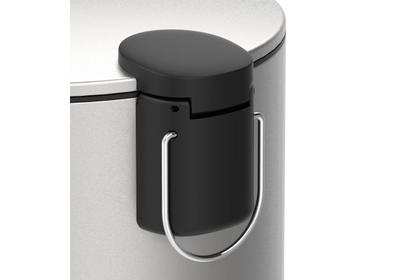 Imagem de Lixeira C/ Pedal e Balde 5L Aço Inoxidável Escovado Linha Spin Brinox