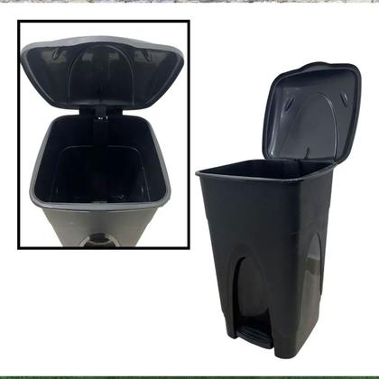 Imagem de Lixeira Cesto de Papel 30 Litros Multiuso Com Tampa e Pedal