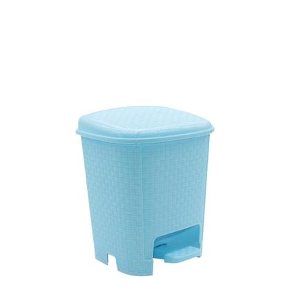 Imagem de Lixeira Cesto Lixo 6l Rattan Com Pedal Quarto Cozinha Cor Azul Bebê monte libano