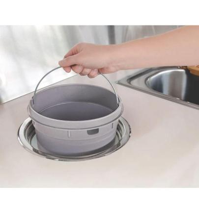 Imagem de Lixeira Clean De Embutir 5L Redonda Aço Inox Tramontina