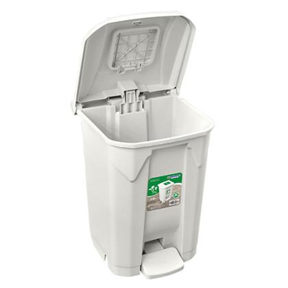 Imagem de Lixeira com Pedal 60L Branca com Tampa Click Arqplast