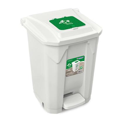 Imagem de Lixeira com Pedal 60L Branca com Tampa Click Arqplast