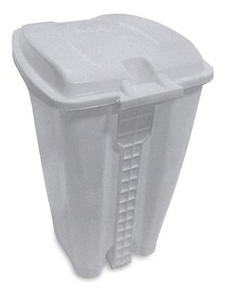 Imagem de Lixeira Com Pedal e Tampa 20 Litros Branca 35x26 Cm Jaguar