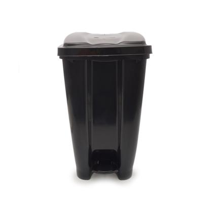 Imagem de Lixeira Com Pedal e Tampa Eco Nature 40L Preta 32x40x52 Cm