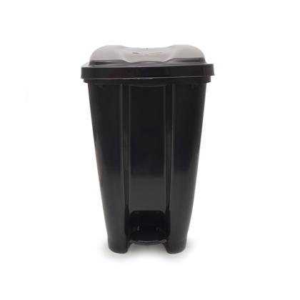 Imagem de Lixeira Com Pedal e Tampa Eco Nature 40L Preta 32x40x52 Cm