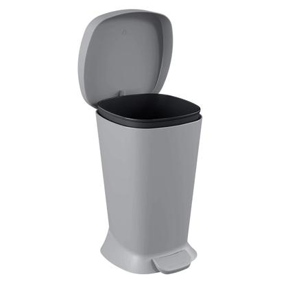 Imagem de Lixeira com Pedal New Square Banho 5,0L Cinza Frio 10424/0499 Coza