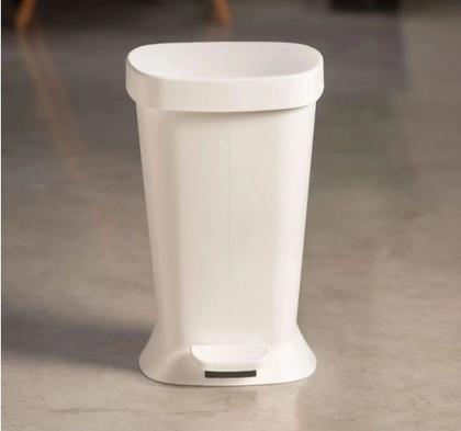 Imagem de Lixeira com Pedal New Square em Plástico Cinza Claro 5L - Coza