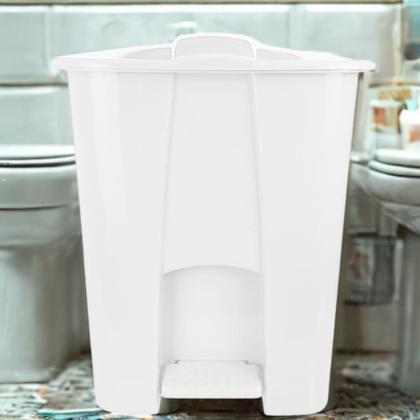 Imagem de Lixeira Com Pedal Quadrada 8 Litros Plástico Colorida Multiuso, Ideal Para Cozinha, Banheiro Escritório Lummar