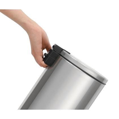 Imagem de Lixeira com Pedal Tramontina Loop Aço Inox Polido 20 Litros