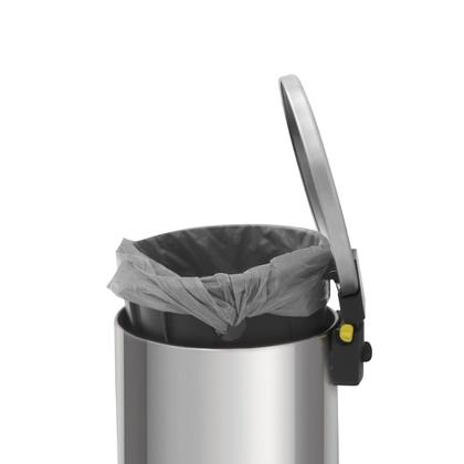 Imagem de Lixeira com Pedal Tramontina Loop Aço Inox Polido 5 Litros