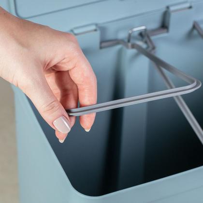 Imagem de Lixeira com Pedal Trium 30 L com Duplo Compartimento Branco Ou