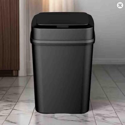 Imagem de Lixeira com Sensor 15 Litros Preta Avanti