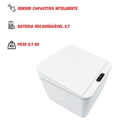 Imagem de Lixeira Com Sensor Automático Banheiro Cozinha Escritório
