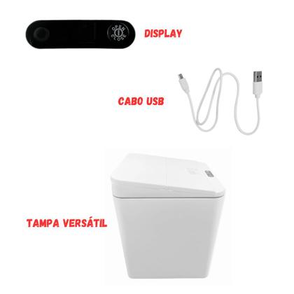 Imagem de Lixeira Com Sensor Automático Banheiro Cozinha Escritório