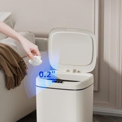 Imagem de Lixeira com Sensor Automático Inteligente Abre Fácil 16 litros
