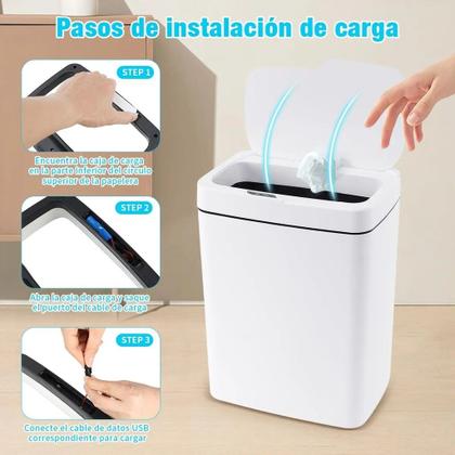 Imagem de Lixeira Com Sensor Automático Para Banheiro 14 litros