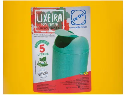 Imagem de Lixeira com Tampa 5L Arthi