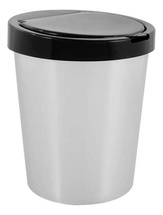 Imagem de Lixeira De 10 Litros Inox Automática Tampa Click Label